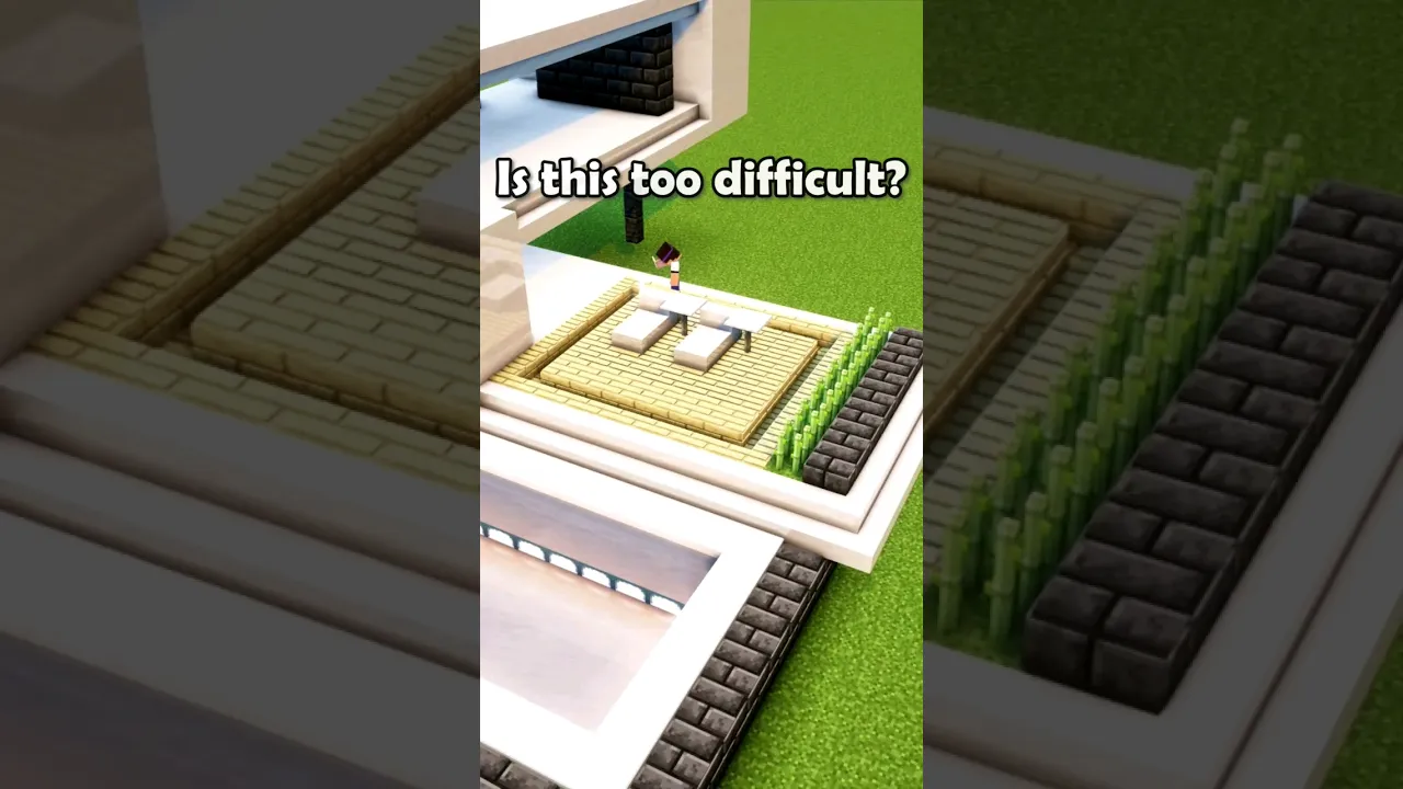 Minecraft Large Modern House ???? #shorts