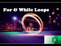 009 FOR Loop WHILE Loop in Excel VBA Macro to go through cells in range