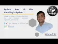 Lecture-15 - File Handling in Python full course Data Science Analytics Machine Learning