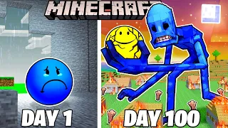 I Survived 100 Days as FALSITY in Minecraft!