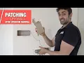 How to Remove Retro Intercom and Repair Hole in Wall Bedroom TRANSFORMATION