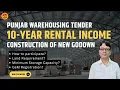 Punjab Warehousing Tender 10-Year Rental Income Opportunity for Godown Construction