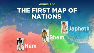 noahs three sons the first map of nations