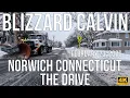 Blizzard Calvin Aftermath Driving Norwich CT Surveying the Impact 4K