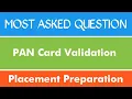 PAN Card Number Validation Problem - 4 C Java Python The Coding Bytes