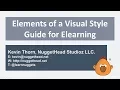 Elements of a Visual Style Guide for Elearning