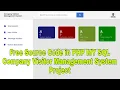 Free Source Code in PHP MY SQL Company Visitor Management System Project