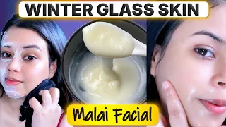 My Skin Turned Into Glass 😱 Just Do This Malai Facial!