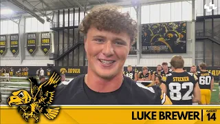 Luke Brewer Iowa Football Aug 14