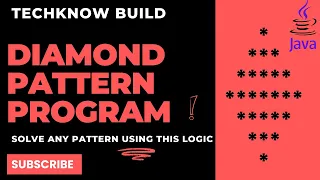 Diamond Star Pattern Program in Java