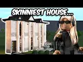 I BUILT THE SKINNIEST HOUSE IN BLOXBURG