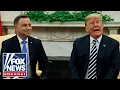 Trump holds joint press conference with Polish president