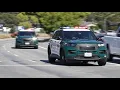 NEW CHP SIREN Many Police Cars Respond Code 3 to Urgent Backup Request
