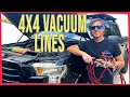 How to Diagnose Replace Ford 4WD Vacuum Lines EASY