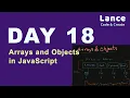 Day 18 - Working with Arrays and Objects in JavaScript