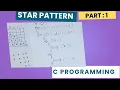 Star Pattern Right Angle Triangle C Programming Coding