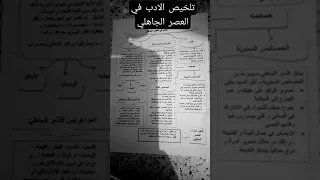تلخيييييص الادب في العصر الجاهلي  تلخيييييص الادب في العصر الجاهلي