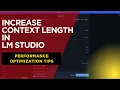 Increase LM Studio Context Length the Right Way No VRAM Crashes