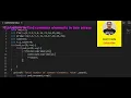 C program to find common elements in two arrays