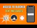 How to Unblock a Text Message on Android