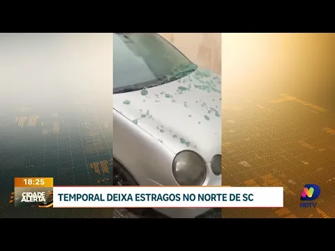 Norte de SC sofre com temporal: estragos e prejuízos se espalham pela região
