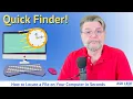 How to Locate a File on Your Computer in Seconds