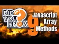9 JavaScript Array methods