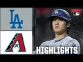 Los Angeles Dodgers vs Arizona Diamondbacks Full Game Highlights ESPN MLB