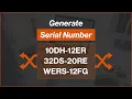 Arabic HTML CSS JavaScript Tutorials - Generate Random Serial Number