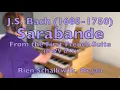 Download Lagu J.S. Bach (1685-1750): Sarabande (From the First French Suite, BWV 812) | By Rien