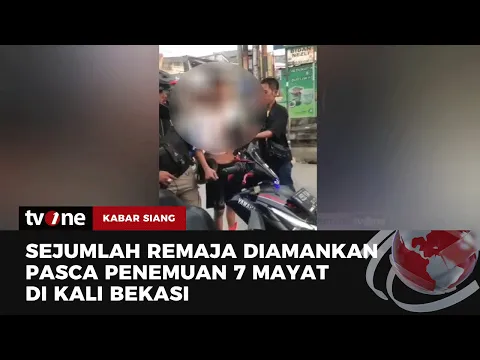 Video Detik-detik Sejumlah Remaja Diamankan Pasca 7 Mayat di Kali Bekasi Viral di Medsos