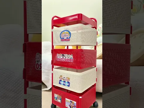 Kitchen Storage Rack, Rotating Multi-Layer #shorts #storagerack #gadgests #kitchengadgets