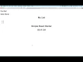01 03 lists keys