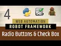 Part4 - How To Select Radio Buttons Check Boxes in Robot Framework Selenium with Python