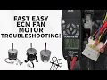 Fast Easy ECM FAN MOTOR Troubleshooting ECM Blower Motors with Spade Terminals
