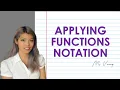 F14 Applying function notation