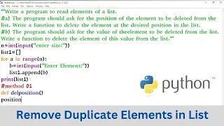 Class 11 CBSE CS Python Program to Delete List Element by Position Value Remove Item from List