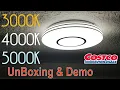 Artika Horizon LED Ceiling Light Fixture COSTCO UNBOXING INSTALL and DEMO