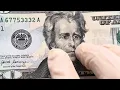 Finding a series 2017 a 20 dollar bill with a fancy serial number