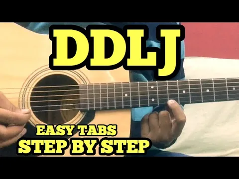 Download MP3 DDLJ Guitar Tabs/Lead Lesson | SINGLE STRING | Tujhe Dekha To ye Jana Sanam | Easy Beginner Songs