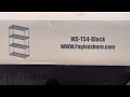 How to setup 4 tier shelving Unit wired storage rack WS-T54-Black COST 40 Amazon
