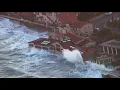 How do the waves stay outside of The Marine Room in La Jolla