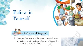 Class9 English poem Believe in Yourself detailed Explanation with Word meanings