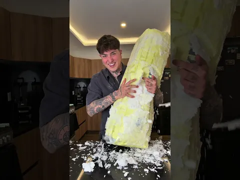Mantequilla gigante con cera