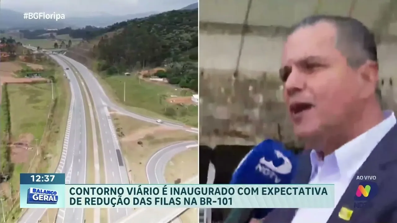 Contorno Viário é inaugurado com promessa de menos filas na BR-101