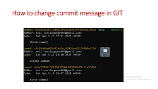 How to change commit message in git