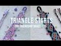 Triangle Start for Friendship Bracelets - Tutorial