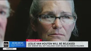 Former Manson follower Leslie Van Houten to be released