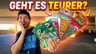 Wieviel GEWINNE ich bei den TEUERSTEN RUBBELLOSEN meines LEBENS?