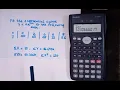 HOW TO FIND THE REQUIRED EQUATION OF EXPONENTIAL CURVE USING CALCULATOR fx82MS CURVE FITTING